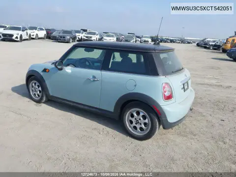 2012 Mini Cooper VIN WMWSU3C5XCT542051 фото 4