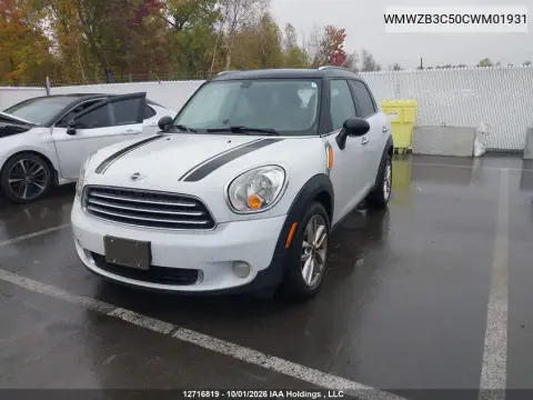 2012 Mini Cooper Countryman VIN WMWZB3C50CWM01931 фото 3