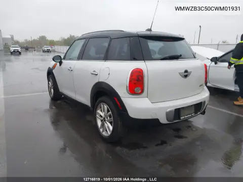 2012 Mini Cooper Countryman VIN WMWZB3C50CWM01931 фото 4