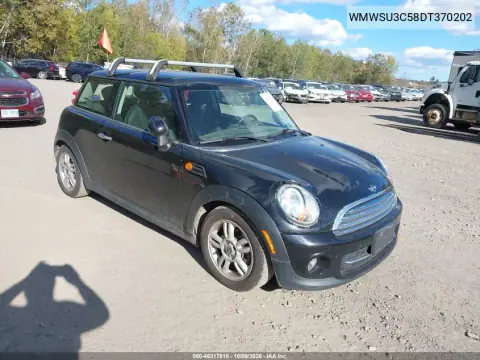 WMWSU3C58DT370202 — 2013 MINI Hard Top, Сзади, фото до ремонта