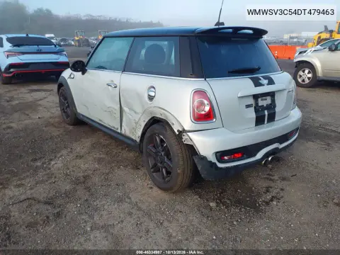 2013 Mini Hardtop Cooper S VIN WMWSV3C54DT479463 фото 4