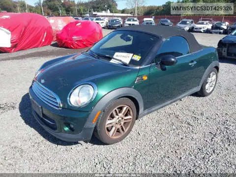 2013 Mini Roadster Cooper VIN WMWSY1C53DT429326 фото 2