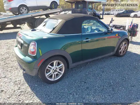 2013 Mini Roadster Cooper VIN WMWSY1C53DT429326 фото 4