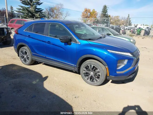 JA4ATUAA9NZ602998 — 2022 Mitsubishi Eclipse Cross ES, Град (Hail), фото до ремонта