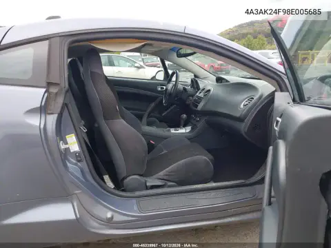 2008 Mitsubishi Eclipse Gs VIN 4A3AK24F98E005685 фото 6