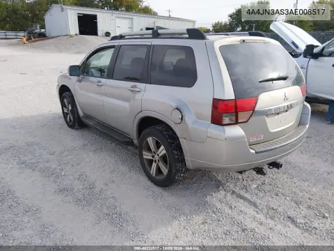2010 Mitsubishi Endeavor Se VIN 4A4JN3AS3AE008517 фото 3