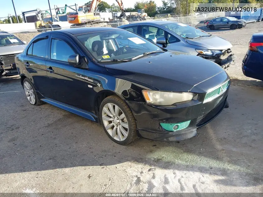 2010 Mitsubishi Lancer Gts VIN JA32U8FW8AU029018 фото 2