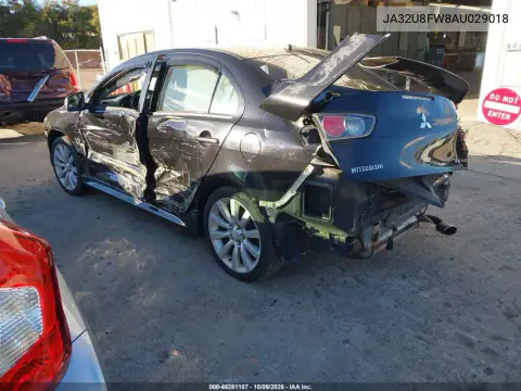 2010 Mitsubishi Lancer Gts VIN JA32U8FW8AU029018 фото 4