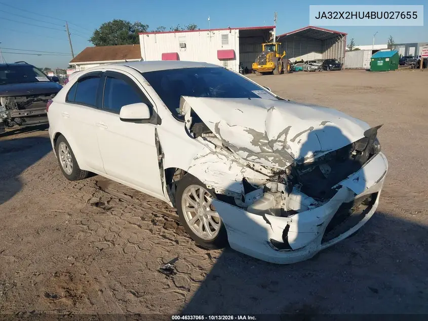2011 Mitsubishi Lancer Sportback Es VIN JA32X2HU4BU027655 фото 2