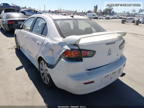 2014 Mitsubishi Lancer Gt VIN JA32U8FWXEU010556 фото 4
