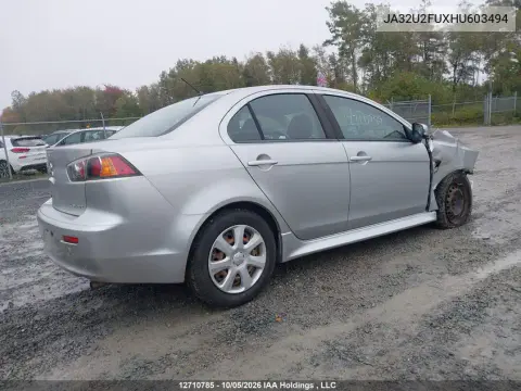 2017 Mitsubishi Lancer Es/Se Anniversary Edition/Se Black Edition/Se Ltd VIN JA32U2FUXHU603494 фото 5