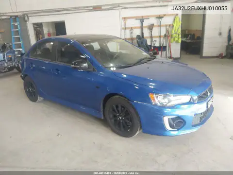 JA32U2FUXHU010055 — 2017 Mitsubishi Lancer, Сзади, фото до ремонта