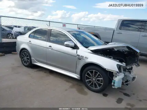 JA32U2FU8HU015559 — 2017 Mitsubishi Lancer, Передняя часть, фото до ремонта