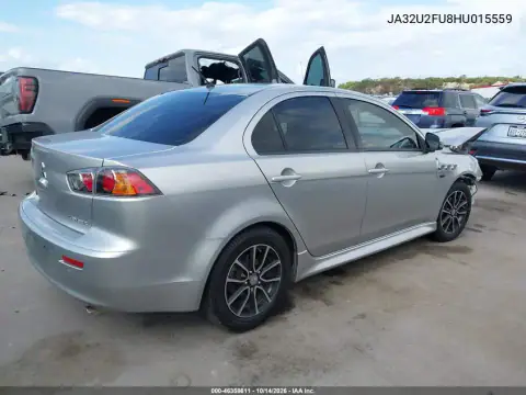 JA32U2FU8HU015559 — 2017 Mitsubishi Lancer, фото 4 с аукциона IAAI, Передняя часть