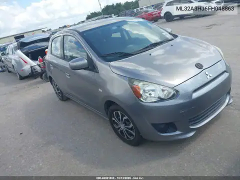 ML32A3HJ6FH048863 — 2015 Mitsubishi Mirage, Естественный износ, фото до ремонта