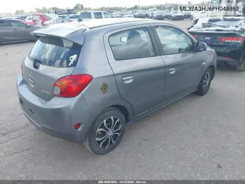 ML32A3HJ6FH048863 — 2015 Mitsubishi Mirage, фото 4 с аукциона IAAI, Естественный износ