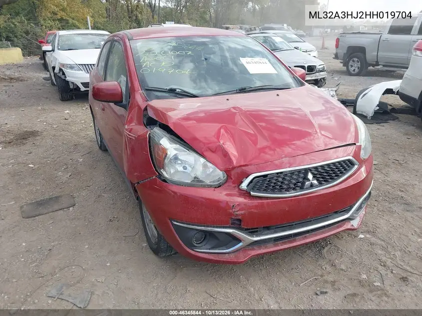 ML32A3HJ2HH019704 — 2017 Mitsubishi Mirage, фото 2 с аукциона IAAI, Передняя часть