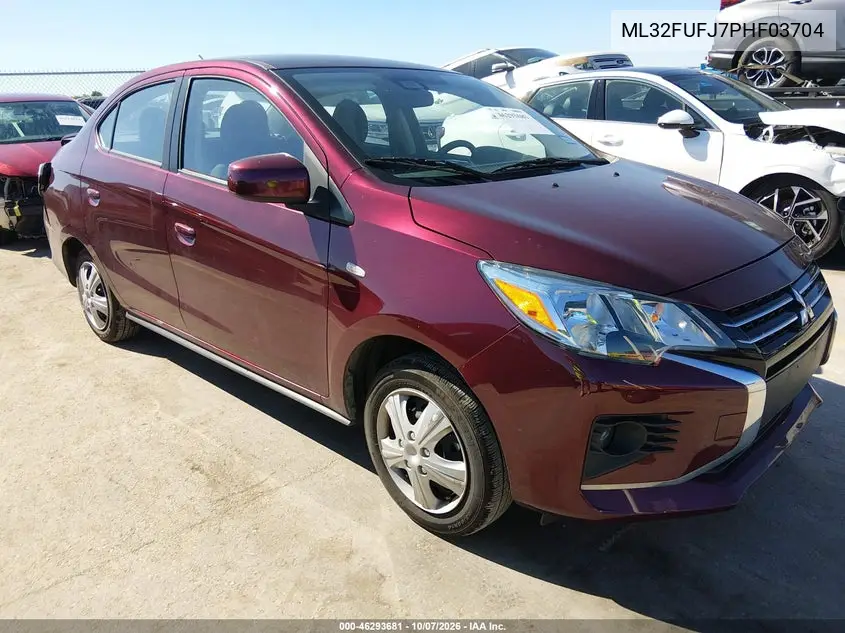 2023 Mitsubishi Mirage G4 Black Edition/Es/Le VIN ML32FUFJ7PHF03704 фото 2