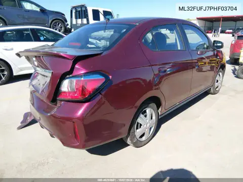 2023 Mitsubishi Mirage G4 Black Edition/Es/Le VIN ML32FUFJ7PHF03704 фото 5