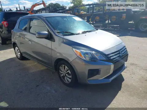 ML32AUHJ8PH006735 — 2023 Mitsubishi Mirage, Правая сторона, фото до ремонта