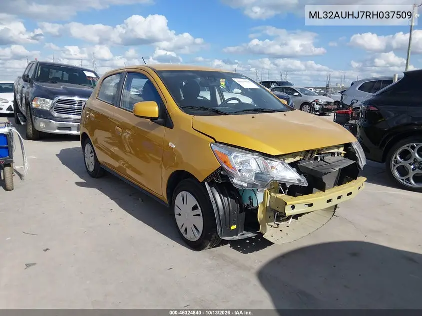 ML32AUHJ7RH037509 Mitsubishi Mirage 2024 — повреждение Передняя часть, фото до ремонта