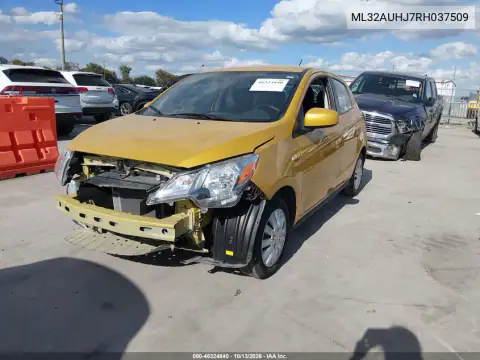ML32AUHJ7RH037509 — 2024 Mitsubishi Mirage, фото 2 с аукциона IAAI, Передняя часть