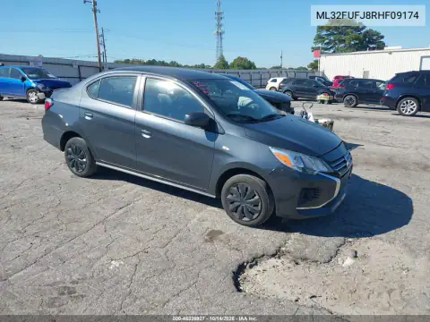 ML32FUFJ8RHF09174 — 2024 Mitsubishi Mirage, Передняя часть, фото до ремонта