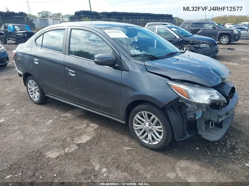 ML32FVFJ4RHF12577 — 2024 Mitsubishi Mirage, фото 2 с аукциона IAAI, Передняя и задняя части