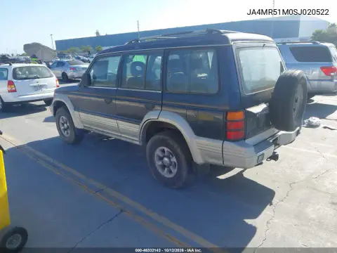 1995 Mitsubishi Montero Sr VIN JA4MR51M0SJ020522 фото 3