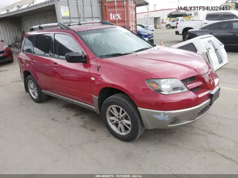 JA4LX31F34U029417 — 2004 Mitsubishi Outlander, Сзади, фото до ремонта