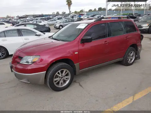 2004 Mitsubishi Outlander Ls VIN JA4LX31F34U029417 фото 3