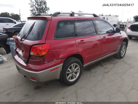 2004 Mitsubishi Outlander Ls VIN JA4LX31F34U029417 фото 5