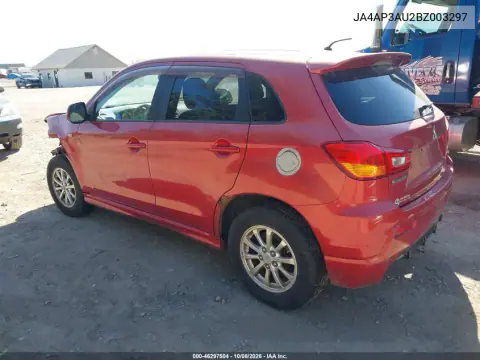 2011 Mitsubishi Outlander Sport Es VIN JA4AP3AU2BZ003297 фото 4