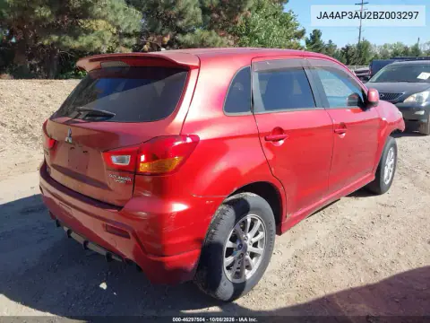2011 Mitsubishi Outlander Sport Es VIN JA4AP3AU2BZ003297 фото 5