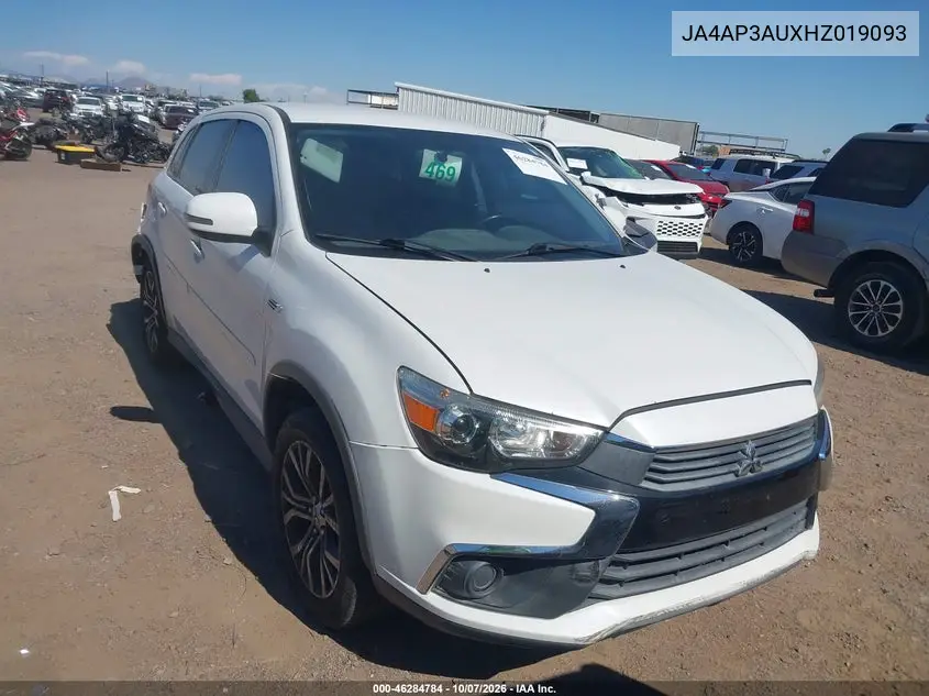 2017 Mitsubishi Outlander Sport 2.0 Es/2.0 Le VIN JA4AP3AUXHZ019093 фото 2