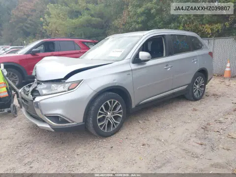 2017 Mitsubishi Outlander Gt VIN JA4JZ4AXXHZ039807 фото 2