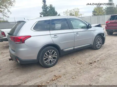 2017 Mitsubishi Outlander Gt VIN JA4JZ4AXXHZ039807 фото 4