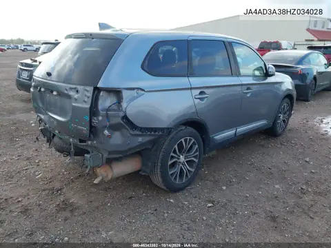 JA4AD3A38HZ034028 — 2017 Mitsubishi Outlander, фото 5 с аукциона IAAI, Задняя часть слева
