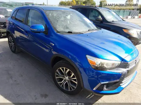 JA4AP3AUXHZ000480 — 2017 Mitsubishi Outlander, Передняя часть, фото до ремонта