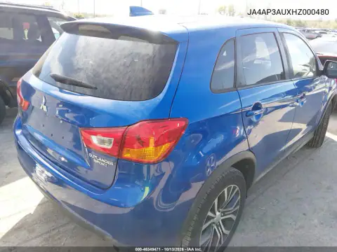 JA4AP3AUXHZ000480 — 2017 Mitsubishi Outlander, фото 5 с аукциона IAAI, Передняя часть