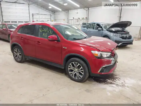 JA4AP3AU3JU000999 — 2018 Mitsubishi Outlander, Передний левый, фото до ремонта