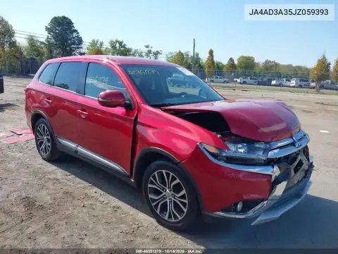 JA4AD3A35JZ059393 — 2018 Mitsubishi Outlander, фото 2 с аукциона IAAI, Передняя часть