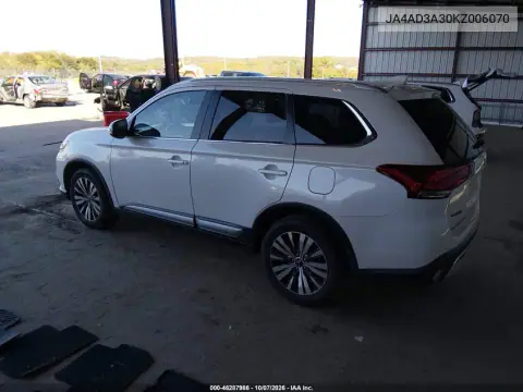 2019 Mitsubishi Outlander Sel VIN JA4AD3A30KZ006070 фото 4