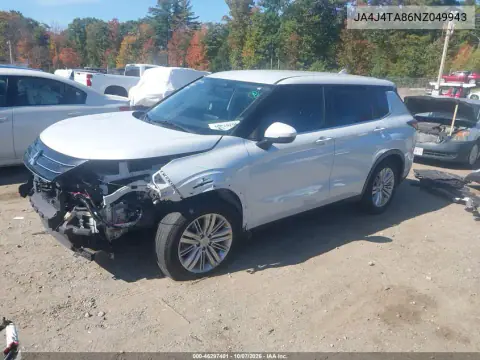 2022 Mitsubishi Outlander Es 2.5 S-Awc VIN JA4J4TA86NZ049943 фото 3