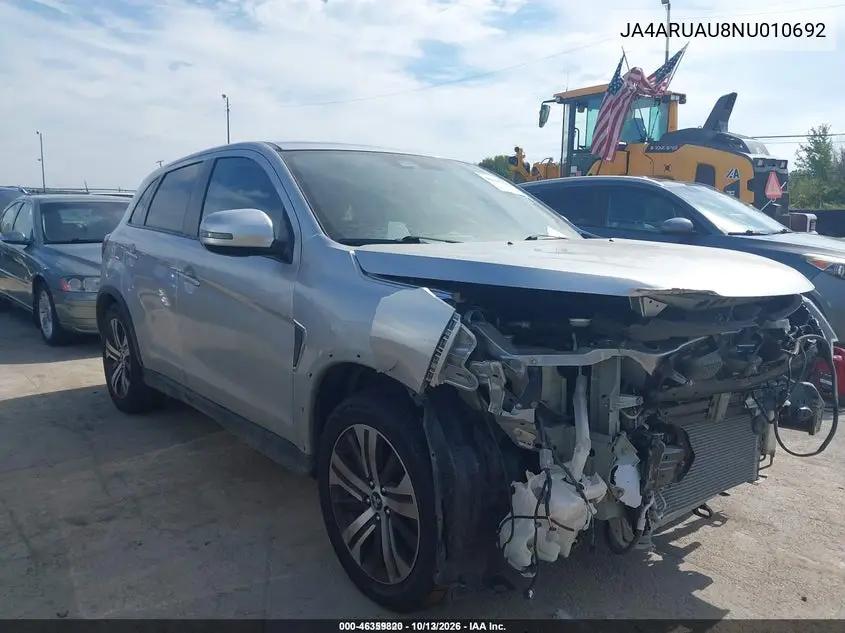 JA4ARUAU8NU010692 Mitsubishi Outlander 2022 — повреждение Возвращение во владение, фото до ремонта
