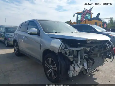 JA4ARUAU8NU010692 — 2022 Mitsubishi Outlander, Возвращение во владение, фото до ремонта