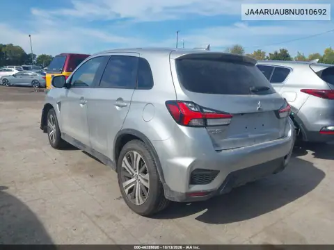 JA4ARUAU8NU010692 — 2022 Mitsubishi Outlander, фото 3 с аукциона IAAI, Возвращение во владение