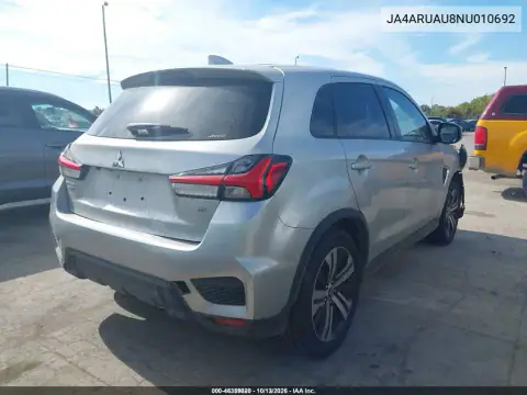 JA4ARUAU8NU010692 — 2022 Mitsubishi Outlander, фото 4 с аукциона IAAI, Возвращение во владение