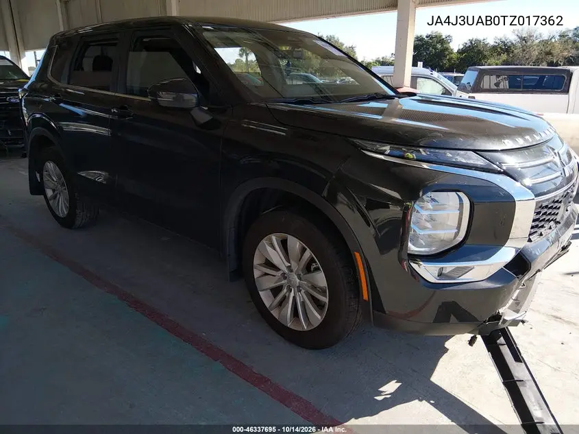 JA4J3UAB0TZ017362 Mitsubishi Outlander 2026 — повреждение Передняя и задняя части, фото до ремонта