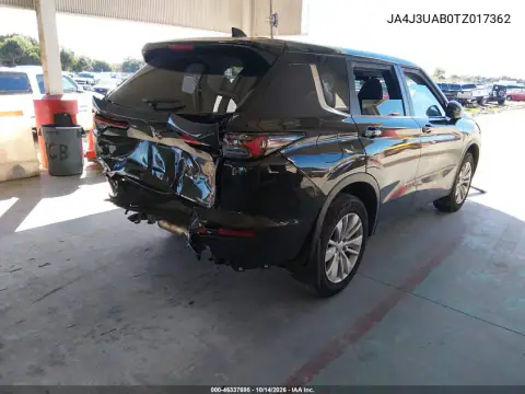 JA4J3UAB0TZ017362 — 2026 Mitsubishi Outlander, фото 4 с аукциона IAAI, Передняя и задняя части